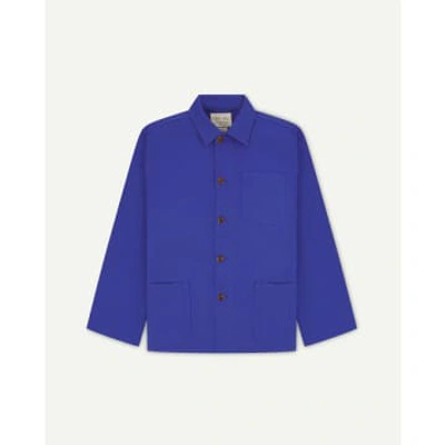 Shop Uskees Men's Organic Buttoned Overshirt In Blue