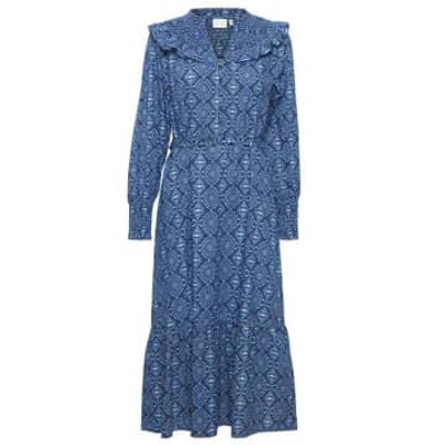 Shop Atelier Rêve Irdarcey Dress Blue Ikat