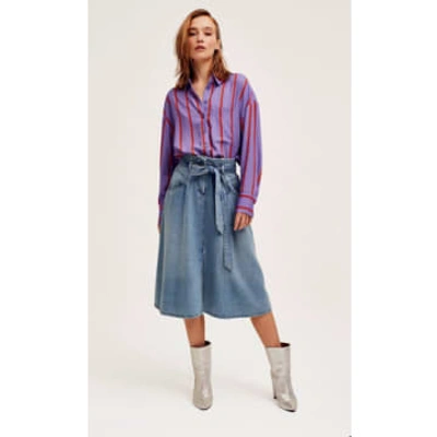 Shop Cks Fashion Inoa Denim Skirt From  In Blue