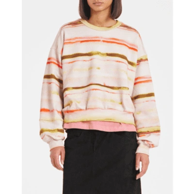 Shop Paul Smith Sunray Stripe Sweatshirt Powder Pink