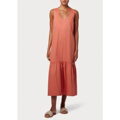 Shop Paul Smith Tier Detail Midi Dress Col: 16 Orange, Size: 14