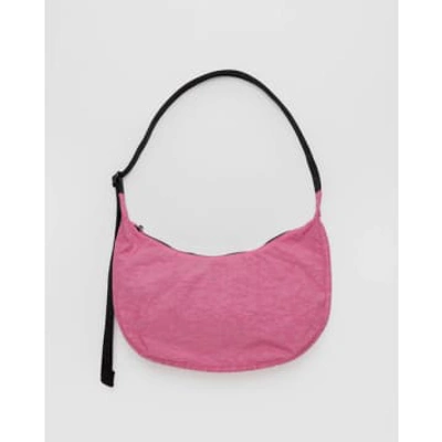 Shop Baggu Medium Nylon Crescent Bag In Pink