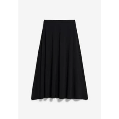 Shop Armedangels Ileniaa Laraa Black Jersey Skirt