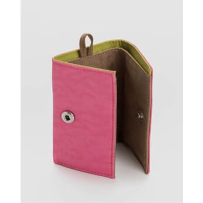Shop Baggu Snap Wallet In Pink