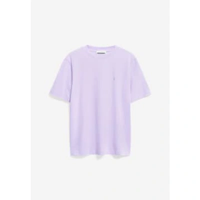 Shop Armedangels Tarjaa Lavender Light Heavyweight T-shirt