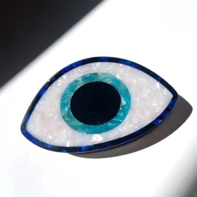 Shop Solar Eclipse Hand-painted Evil Eye Claw Hair Clip