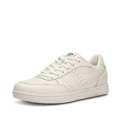 Shop Anorak Woden Bjork Blanc De Blanc Sneakers White Trainers