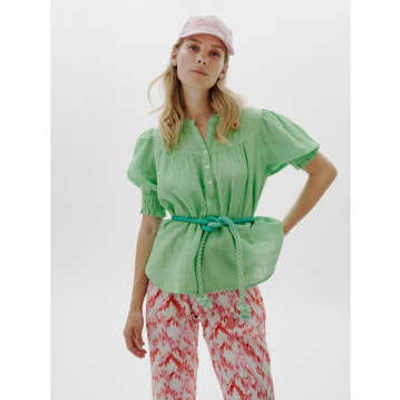 Shop Moliin - Owen Cotton Shirt, Summer Green