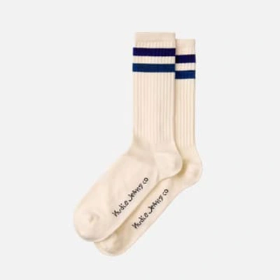 Shop Nudie Jeans Amundsson Sport Socks In White