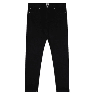 Shop Edwin Slim Tapered Jeans Black Rinsed
