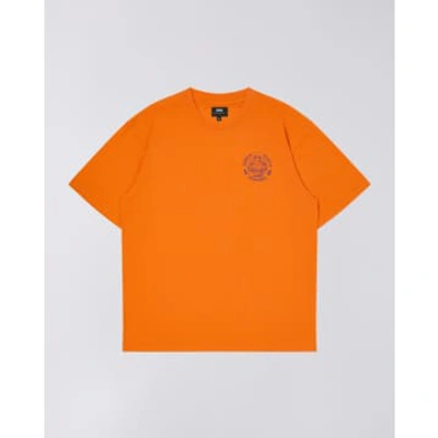 Shop Edwin Music Channel T-shirt In Orange