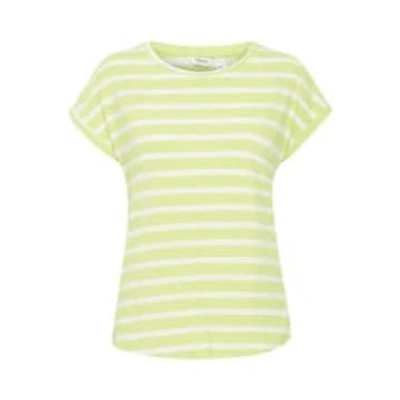 Shop B.young Pamila Oneck T-shirt In Sharp Green Mix