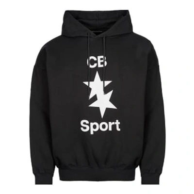 Shop Cole Buxton Cb Sport Hoodie In Black
