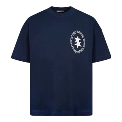 Shop Cole Buxton International Crest T-shirt In Blue