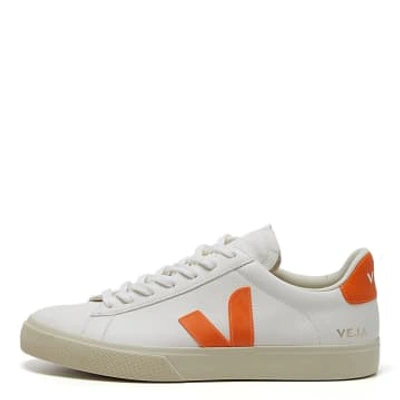 Shop Veja Campo Chromefree Leather In White