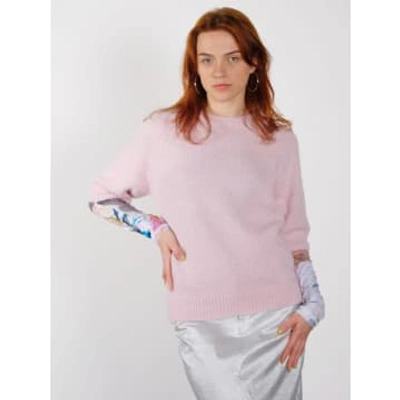Shop Sibin Linnebjerg Elina Short Sleeve Jumper In Pink