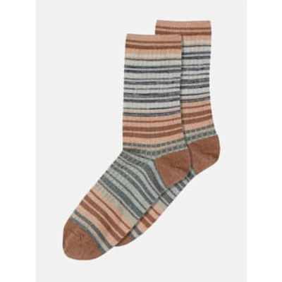 Shop Mp Denmark Naja Ankle Socks In Metallic
