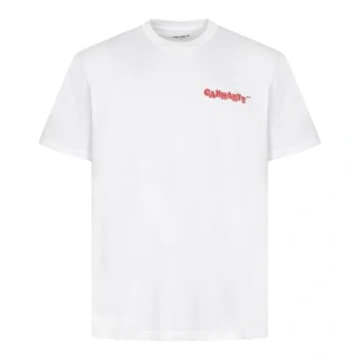 Shop Carhartt Fast Food T-shirt In White
