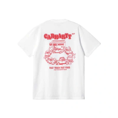 Shop Carhartt Camiseta S/s Fast Food In White