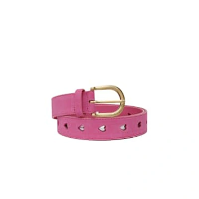 Shop Fabienne Chapot Candy Pink Belt With Cut It Out Heart Shape
