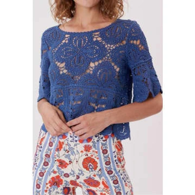 Shop Derhy Zazie Knit In Blue
