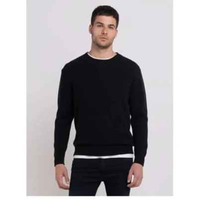 Shop Replay Crew Neck Sweater In Black