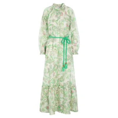 Shop Dea Kudibal Idania Linen Dress In Green