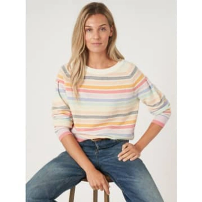 Shop Repeat Cashmere Cashmere Candy Stripe Long Sleeve Jumper Col