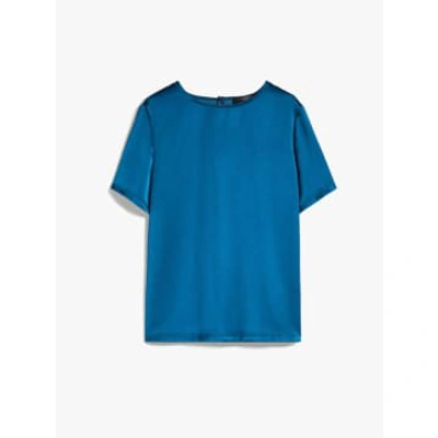 Shop Max Mara Torres Jersey T-shirt Col: Oil Blue