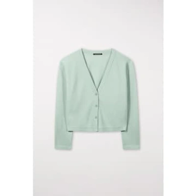 Shop Luisa Cerano Cashmere Blend V Neck Cardigan Size: 8, Col: Green
