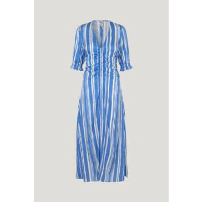 Shop Baum Und Pferdgarten Amma Dress Blue Painted Stripe