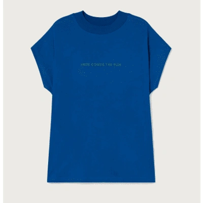 Shop Thinking Mu Klein Blue Here Comes The Sun T-shirt