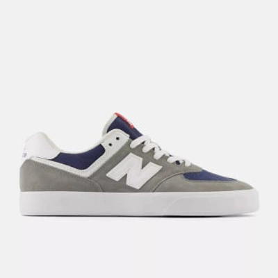 Shop New Balance Numeric 574 Vulc Trainers In Grey