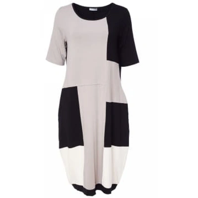 Shop Naya Block Colour Jersey Dress Mink/black