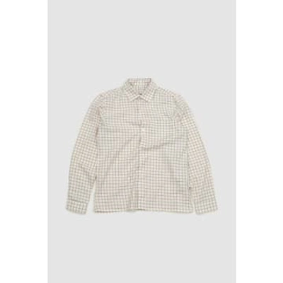 Shop Another Aspect Another Shirt 4.0 Ecru/pale Check