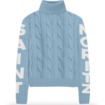 Shop Mc2 Saint Barth Adler Turtleneck Sweater In Blue