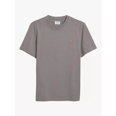Shop Farah Danny T-shirt In Grey