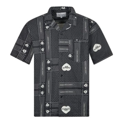 Shop Carhartt Short Sleeve Heart Bandana Shirt In Black