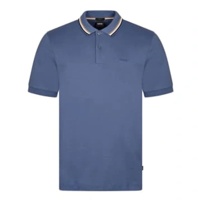 Shop Hugo Boss Penrose 38 Polo Shirt In Blue