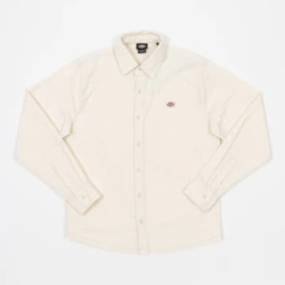 Shop Dickies Chase City Corduroy Shirt In Cream In Neutrals