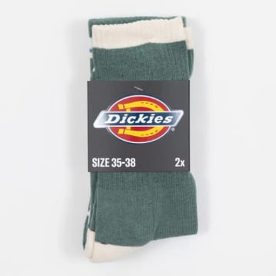 Shop Dickies 2 Pack Glade Spring Socks In Stripe Green