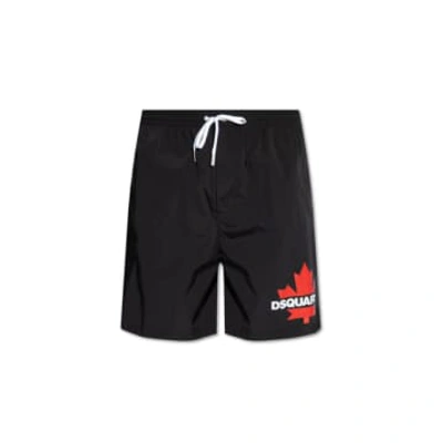 Shop Dsquared2 Swimwear For Man D7bm15600 Black/red