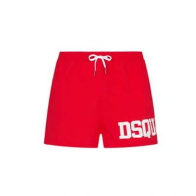 Shop Dsquared2 Swimwears For Man D7b8p5440 Red/white