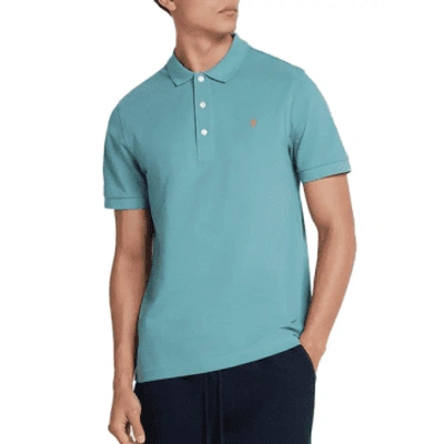 Shop Farah Blanes Polo Shirt In Blue