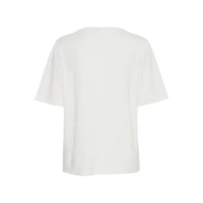 Shop B.young 20813611 Pamila Half Sl T-shirt 2 In Off White