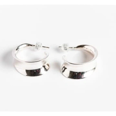 Shop Dlirio Luca Silver Earrings In Metallic