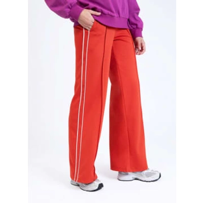 Shop Ange Patricka Trousers In Paprika With White Stripes