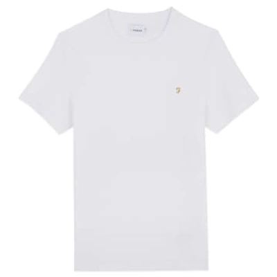 Shop Farah New Danny T-shirt In White