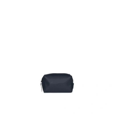 Shop Rains Navy Wash Bag Small 15580 In Blue