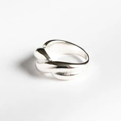 Shop Dlirio Silver Ria Ring In Metallic